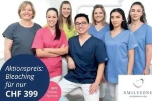 Smilezone Zug's friendly dental team offers professional teeth whitening services.