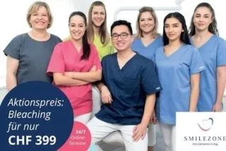 Smilezone Zug's friendly dental team offers professional teeth whitening services.