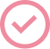 Rosa Check-Symbol für Smilezone Zahnarztpraxis Zug Leistungen