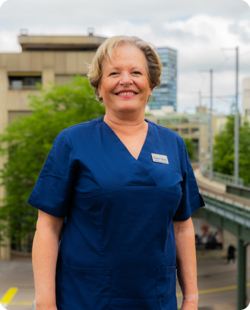 Hanni Siess, experienced dental hygienist at Smilezone dental practice in Zug.